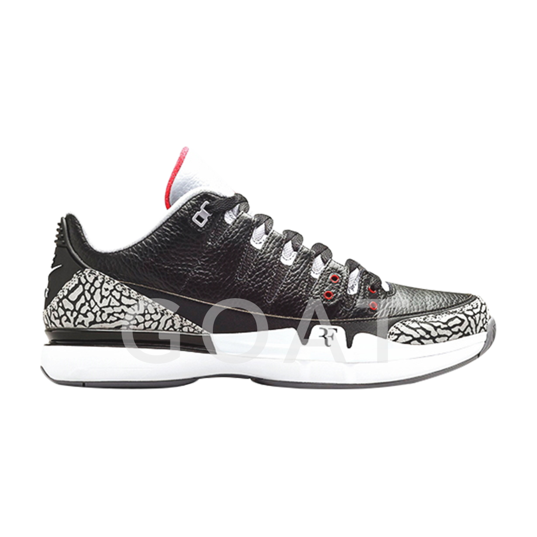 nike zoom vapor aj3 black cement